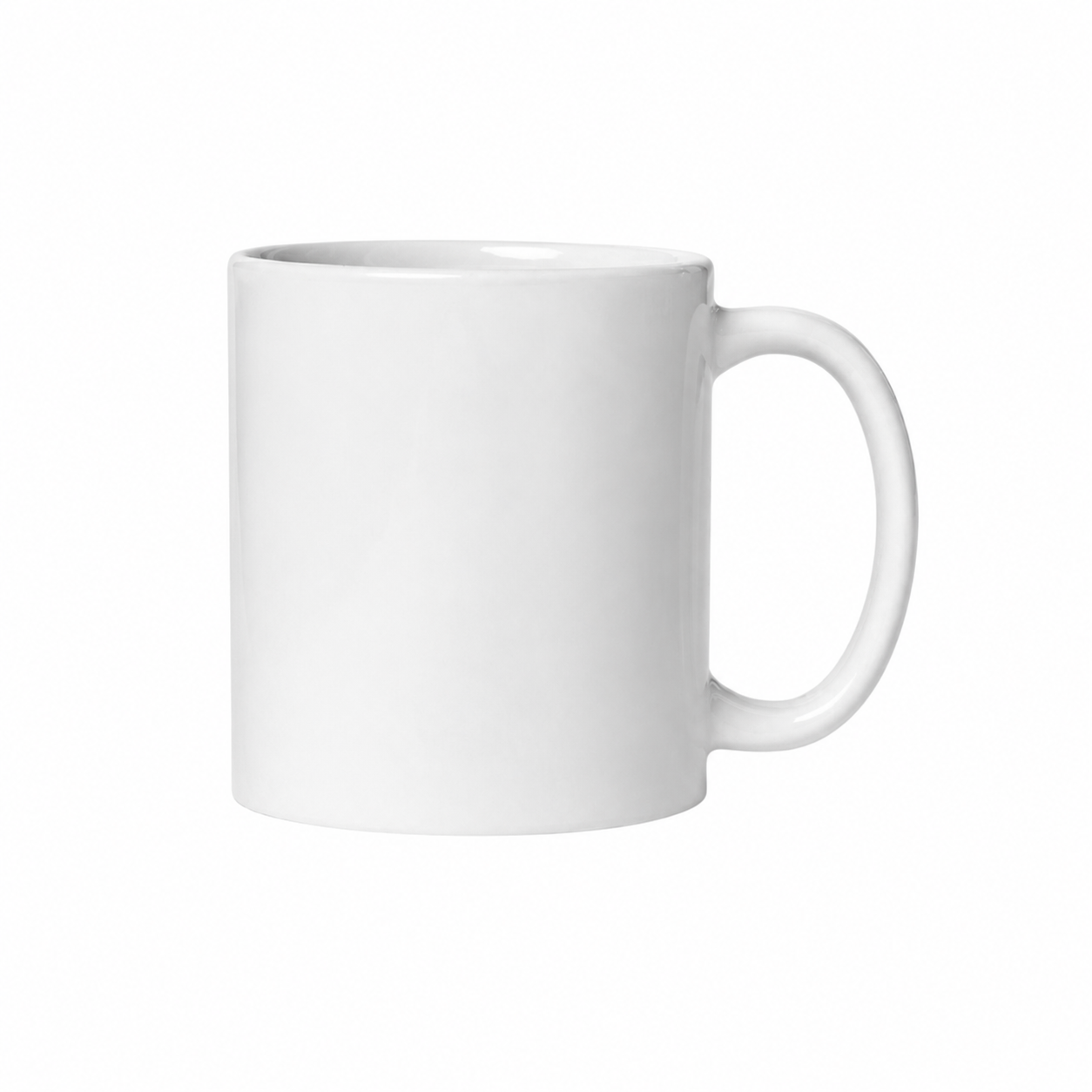 Unbreakable Plastic Polymer White Mug Size 11oz